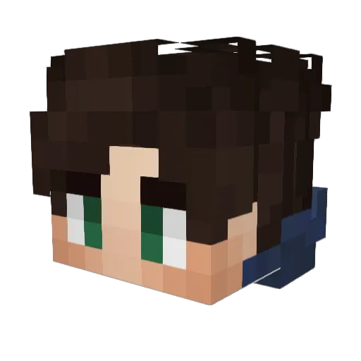 PioThePie Minecraft avatar head, 3D render
