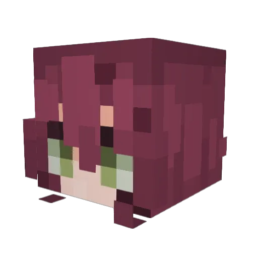 Piojozo Minecraft avatar head, 3D render