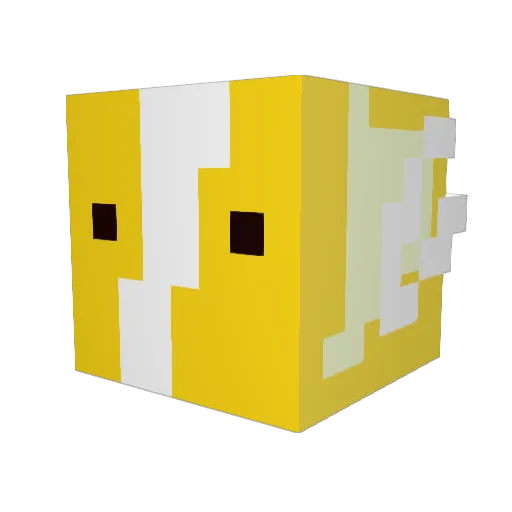 Piorun666 Minecraft avatar head, 3D render