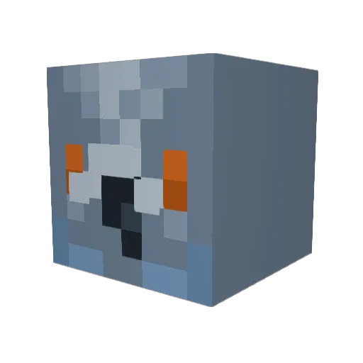PiorusPJ Minecraft avatar head, 3D render