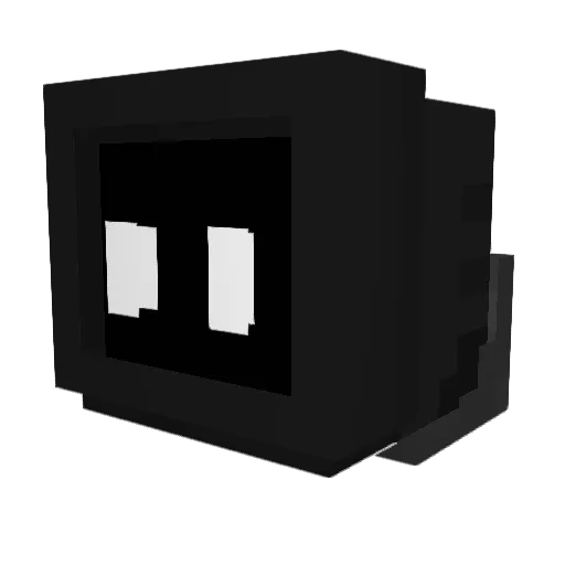PioterusTate Minecraft avatar head, 3D render