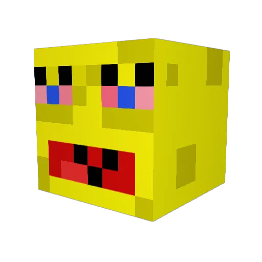 Piotr328 Minecraft avatar head, 3D render