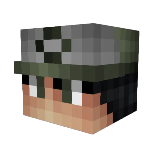 Piotr718 Minecraft avatar head, 3D render