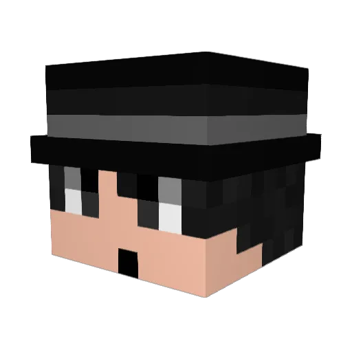 Piotrek1590 Minecraft avatar head, 3D render