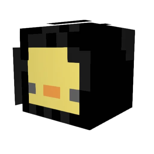 PiouPiou_Gang_S Minecraft avatar head, 3D render
