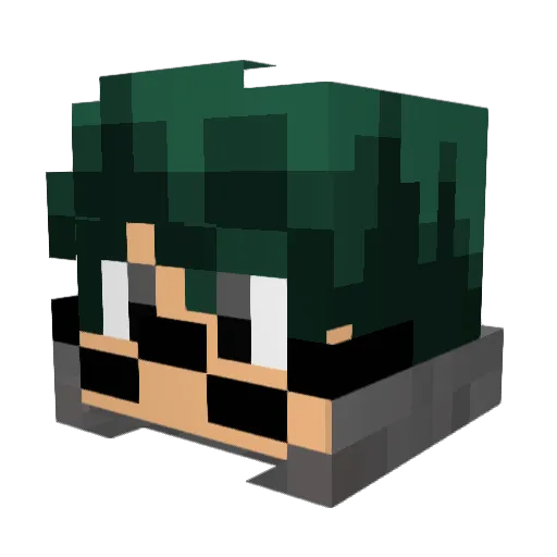 Pious_j0ker Minecraft avatar head, 3D render
