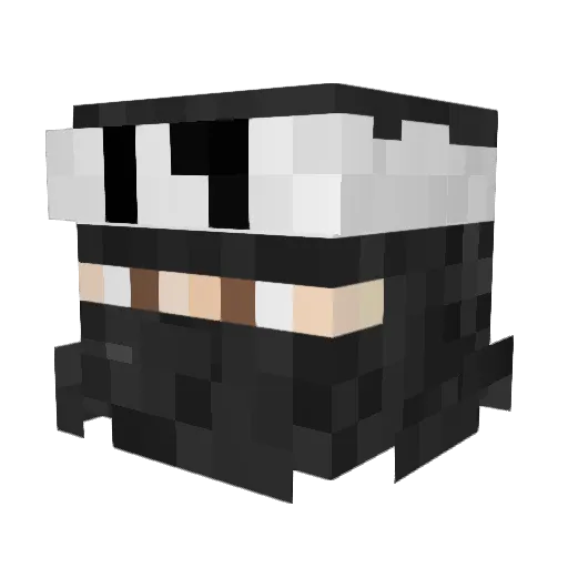 Pip4ik Minecraft avatar head, 3D render