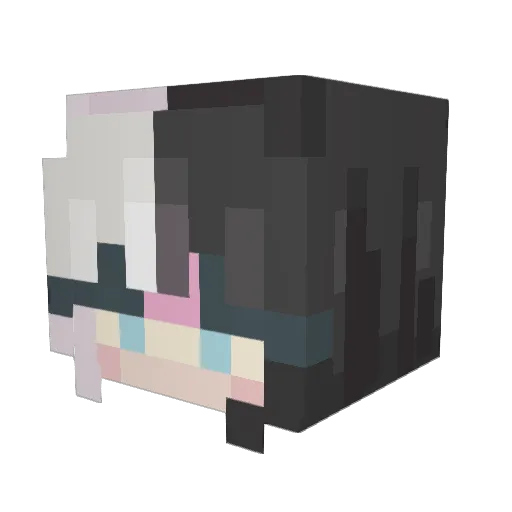 PipThePuppy Minecraft avatar head, 3D render