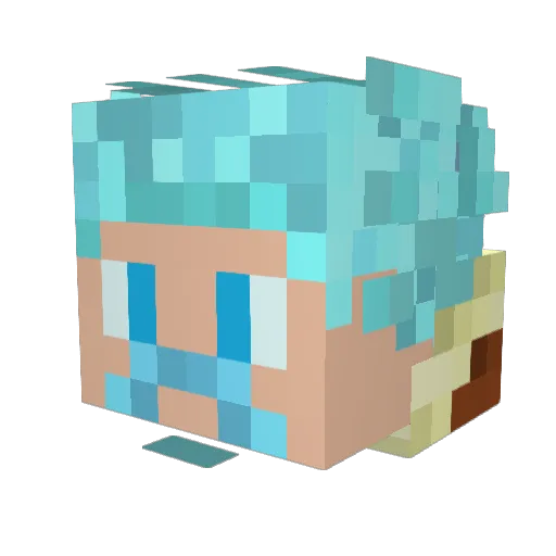 PipTimbers Minecraft avatar head, 3D render