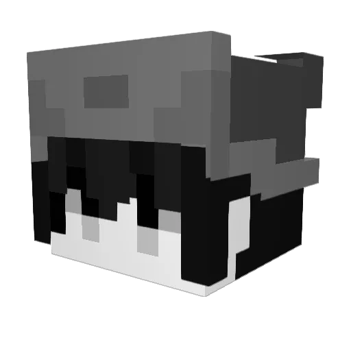 Piparios Minecraft avatar head, 3D render