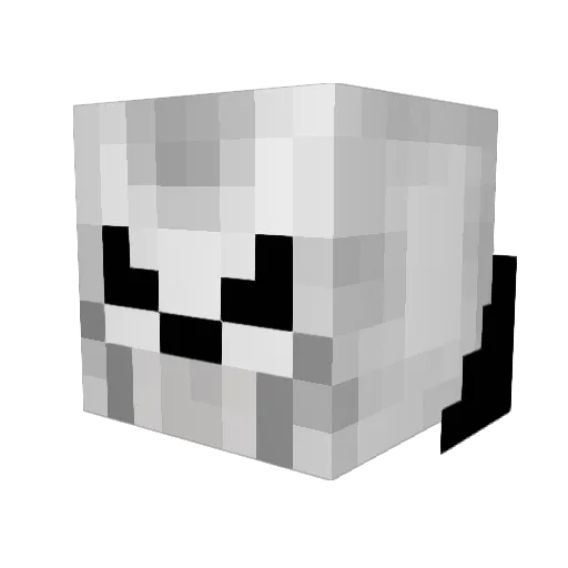 Pipe_Dream_ Minecraft avatar head, 3D render