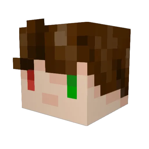 Pipemares1 Minecraft avatar head, 3D render