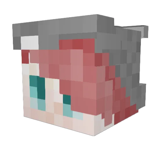 PiperAndy Minecraft avatar head, 3D render