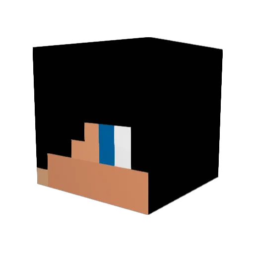PiperMcClain Minecraft avatar head, 3D render