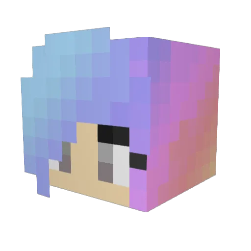 Piperolive97 Minecraft avatar head, 3D render