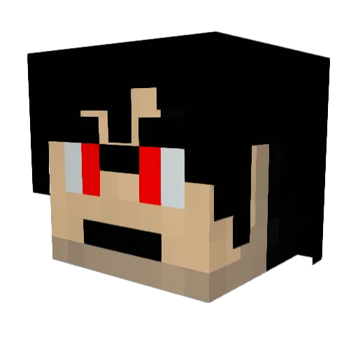 Pipex Minecraft avatar head, 3D render