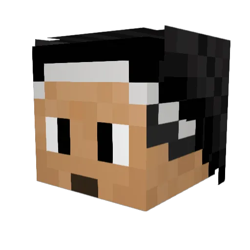 PipiLoco2000 Minecraft avatar head, 3D render
