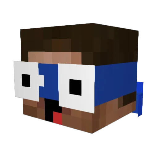 Pipilator31 Minecraft avatar head, 3D render