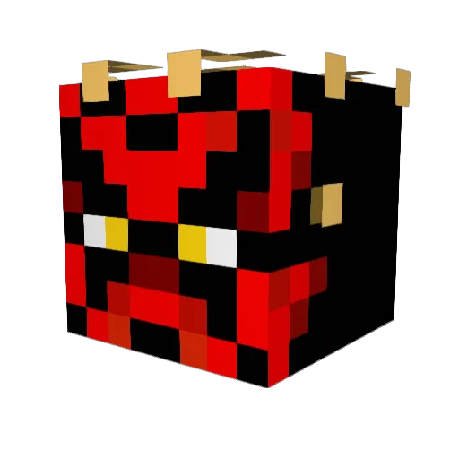 Pipitaboy Minecraft avatar head, 3D render