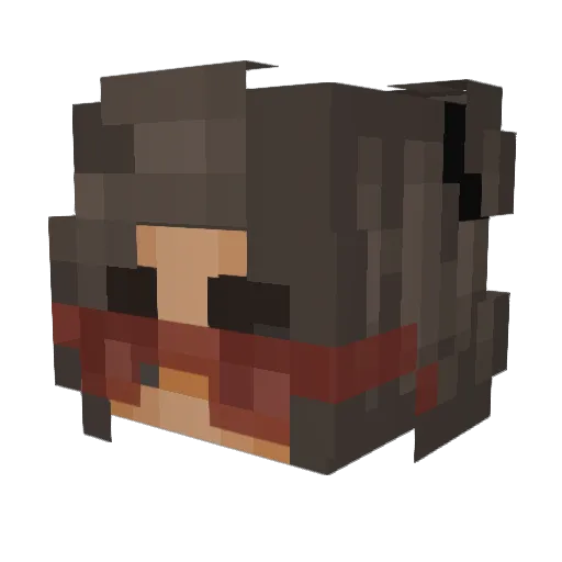 Piplup_26 Minecraft avatar head, 3D render
