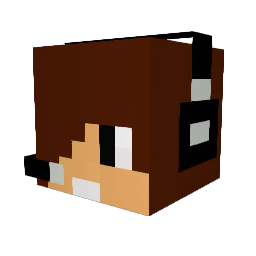 Pipo_Pt Minecraft avatar head, 3D render