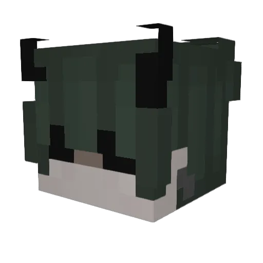 Pipoca_007 Minecraft avatar head, 3D render