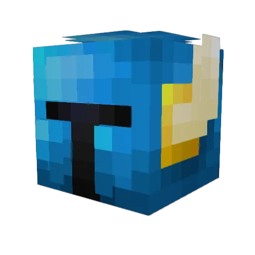 Pipotoo Minecraft avatar head, 3D render