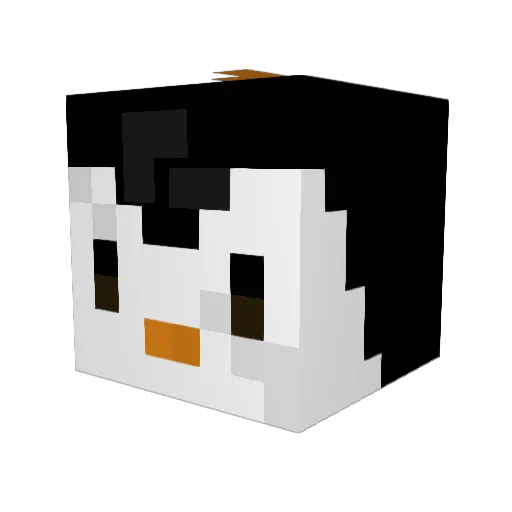 Pipou29 Minecraft avatar head, 3D render