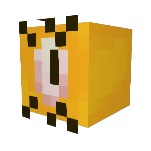 PipouneGaming Minecraft avatar head, 3D render