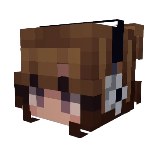 Pippa_2k Minecraft avatar head, 3D render