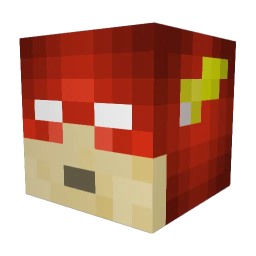 Pippin415 Minecraft avatar head, 3D render