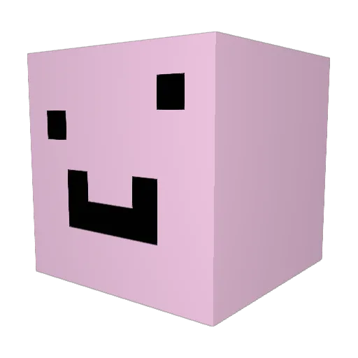 Pippistrellis Minecraft avatar head, 3D render