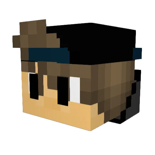Pippo2K10 Minecraft avatar head, 3D render