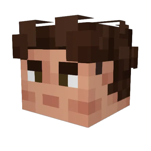 Pippo79 Minecraft avatar head, 3D render