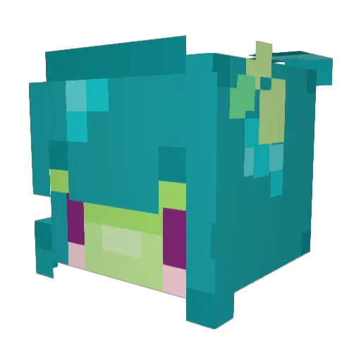 Pipreka Minecraft avatar head, 3D render