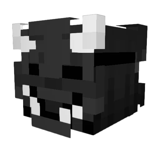 Pipterr Minecraft avatar head, 3D render