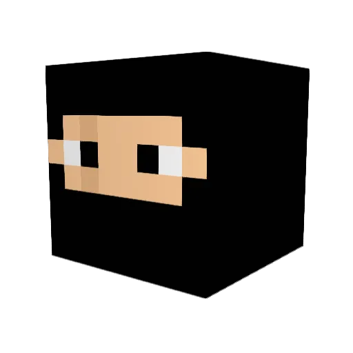 Piraka Minecraft avatar head, 3D render