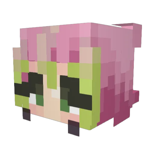Piralan Minecraft avatar head, 3D render