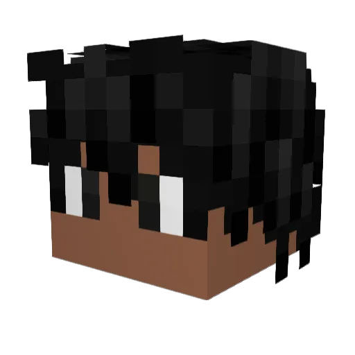 Pirastag2 Minecraft avatar head, 3D render