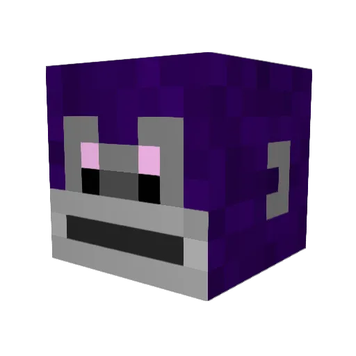 Pirata7 Minecraft avatar head, 3D render