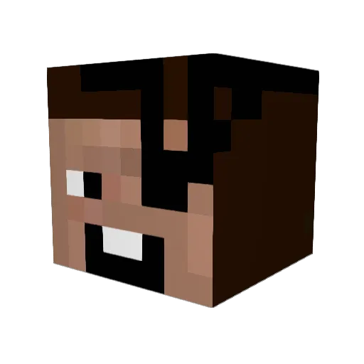PirateDood1738 Minecraft avatar head, 3D render