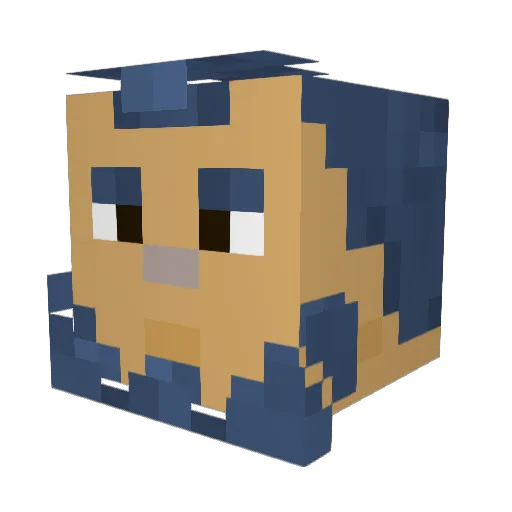 PirateMartal Minecraft avatar head, 3D render