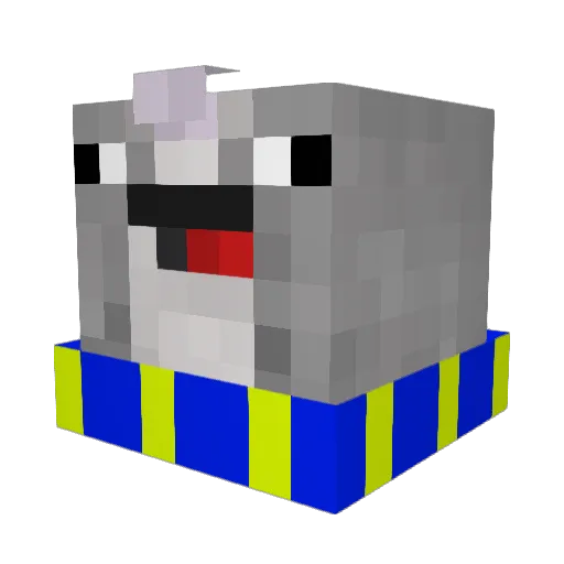 PirateSean Minecraft avatar head, 3D render