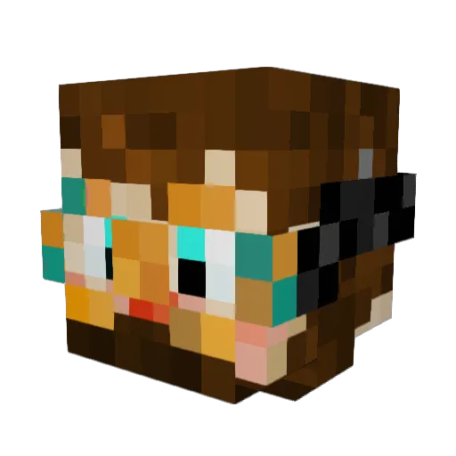 Pirate_Dwarv Minecraft avatar head, 3D render