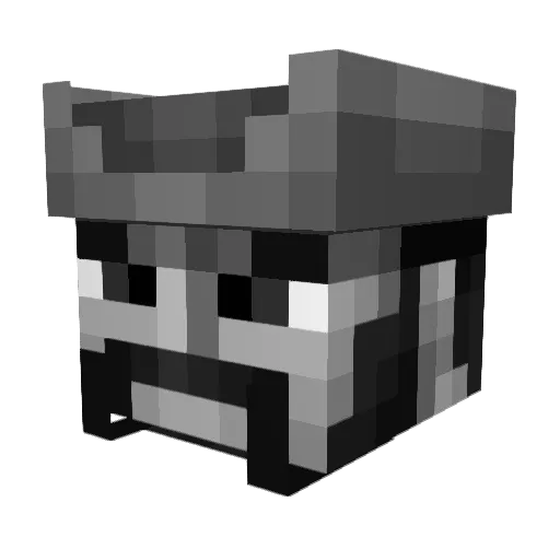 PiratesBot Minecraft avatar head, 3D render
