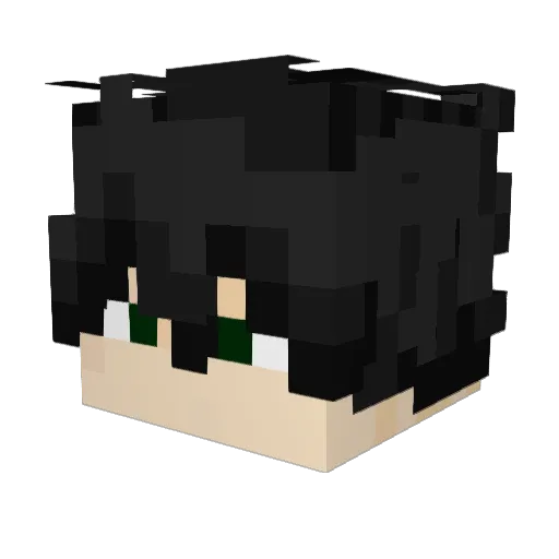 PiratyKe Minecraft avatar head, 3D render