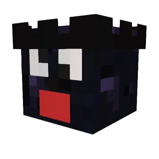 Pircio Minecraft avatar head, 3D render