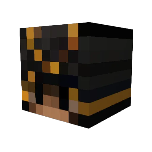 PireFlame Minecraft avatar head, 3D render