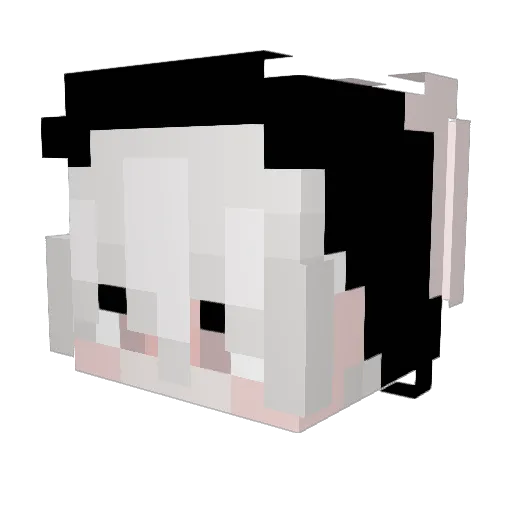 Pirit_ Minecraft avatar head, 3D render