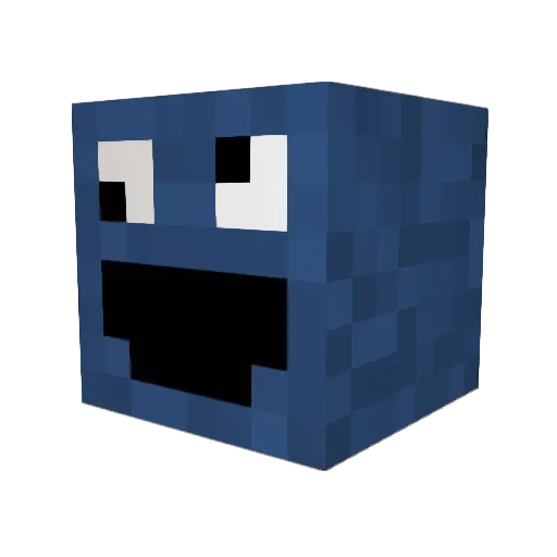 PirkeTNT Minecraft avatar head, 3D render